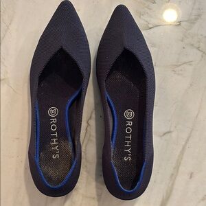 Rothy's Blue Flats with Versatile Design